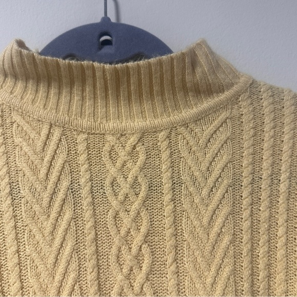 Hasting & Smith Knit Short Sleeve Sweater Yellow Mock Neck Women’s Size Large - Picture 6 of 15